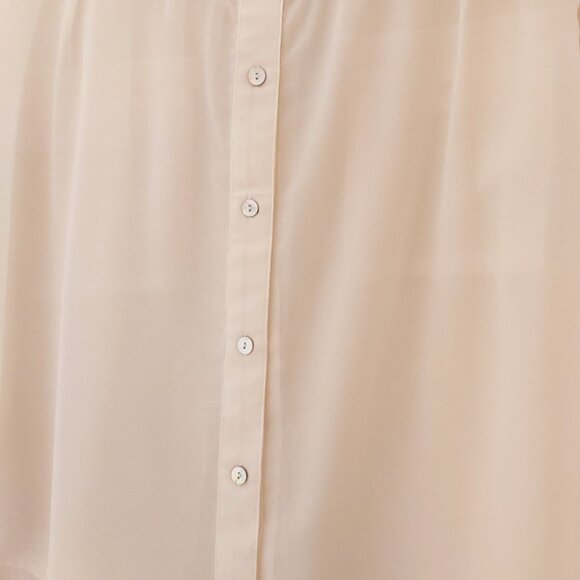 BLOUSE - COTTON CANDY LABEL - WHITE - NEW - SIZE LARGE. VERY DRESSY - Picture 5 of 7